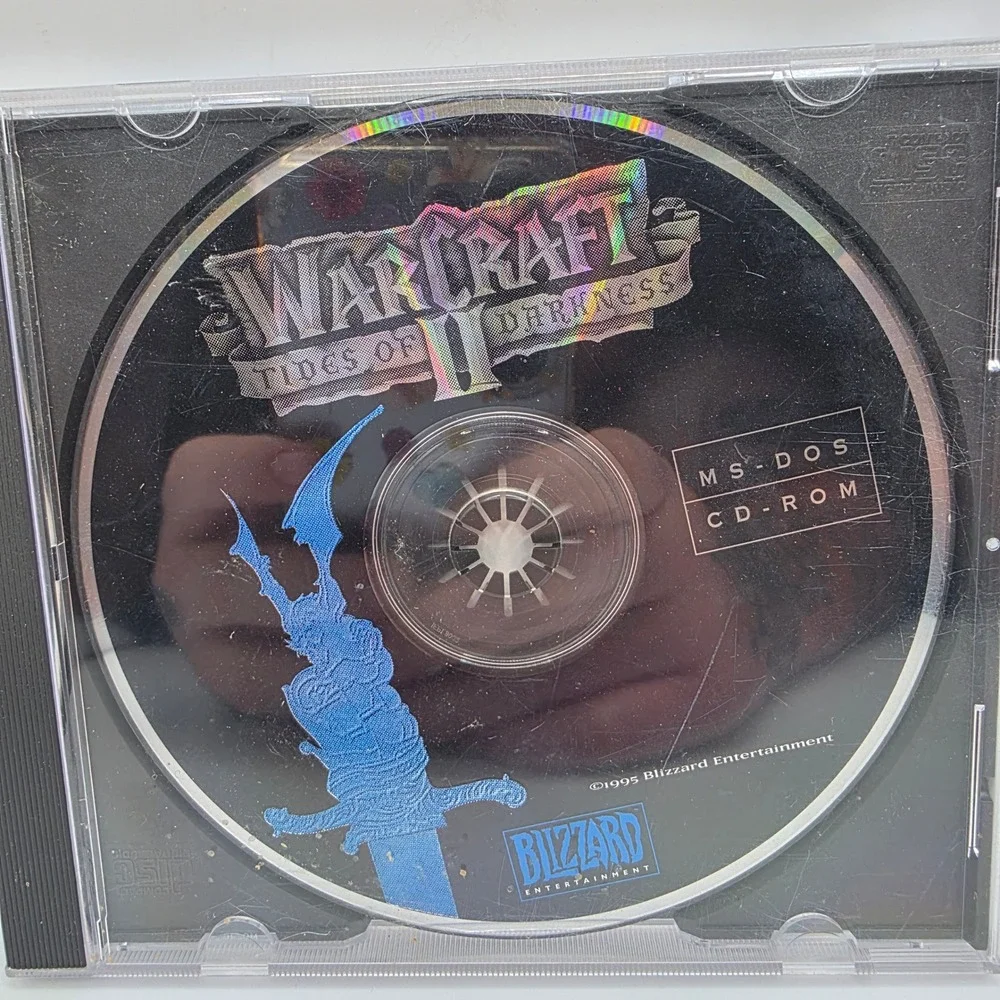 Warcraft II Tides of Darkness MS-DOS CD-ROM 1995 Blizzard Entertainment Vintage